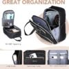 Rolling Backpack for Women - Travel Backpack with Wheels, 15.6 Inch Laptop Wheeled Backpack, Carry on Trolley Suitcase Black Computer Bag for Adults Business College Work Overnight - Image 3