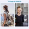 Collapsible Water Bottle, Upgrade Leakproof Foldable BPA Free Silicone Reusable Sports Bottle, Portable Refillable Bottles with Carabiner, Ideal for Travel Hiking Outdoor Camping Gym - Image 6