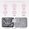 Ride on Suitcase Carry On luggage with Seat for Kids - Detachable Trolley Suitcase with Brake - Rolling Kids Travel Luggage With Kids Seat for Airplane - Rideable Suitcase with TSA Lock - Pink - Image 5