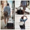 LOUEO Rolling Backpack for Women, Travel Rolling Backpack for Adults with Wheels, 17 Inch Wheeled Backpack Carry on Luggage - Image 6