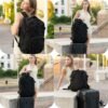 BAGSMART Travel Backpack for Women Men, 40L Flight Approved Carry on Backpack with Shoe Bag, TSA Large Personal Item Backpack with 17 Inch Laptop Compartment, Weekender Suitcase for Travel, Grey - Image 2