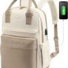 LOVEVOOK Laptop Backpack for Women 15.6 Inch Laptop Bag with USB Port, Fashion Waterproof Backpacks Teacher Nurse Stylish Travel Bags Vintage Daypacks Bookbag for College School Work