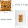 Ancient Egypt Clipart Travel Pillow and Blanket Soft Airplane Blanket Packed in Soft Bag Pillowcase 2-in-1 for Home Camping Or Office - Image 2