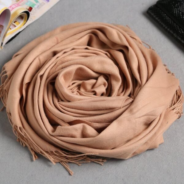 Anboor Women Scarf Pashmina Shawls Wraps with Tassel for Evening Dresses Winter Scarf Soft Cashmere Feel Large Scarves - Image 6