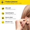 Alpine FlyFit - Earplugs for Pressure Relief & Preventing Ear Pain While Flying - Airplane Travel Essentials - Comfortable Reusable Hypoallergenic Earplugs with Ultra Soft Filter - Image 3