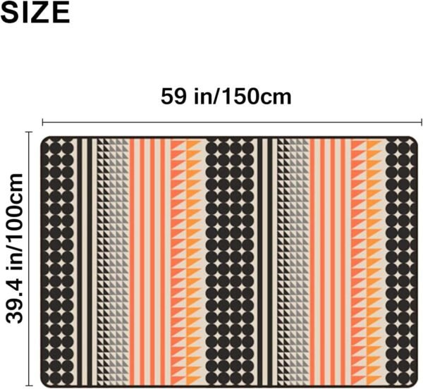 forestfish Fleece Throw Blanket Cozy Soft Portable Travel Blanket Compact for Long Car Airplane Train Rides 60" x 40", Orange - Image 4