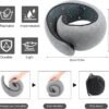 Neck Pillow, 2024 New Neck Pillow, Memory Cotton Neck Pillow, Can Store U-Shaped Pillow, Suitable for Airplanes, Cars, Offices, Upright Sleeping Neck Pillow (Gray) - Image 5