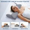 Cervical Neck Pillow,Ergonomic Memory Foam Orthopedic Cervical Pillow with Cooling Pillowcases,Ideal for Neck&Shoulder Pain Relief,Perfect for Side,Back&Stomach Sleepers - Image 3