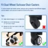 10 Pcs/Set Luggage Wheel Cover Protector Soft Silicone Wheel Covers for Suitcase/Baggage/Trolley Case/Handbag - Image 6
