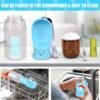 3 in1 Dog Outdoor Water Bottle,Portable Pet Water Bottle with Food Container, Leak Proof Dog Travel Water Bottle,Dog Poop Bags,Dog Water Dispenser for Outdoor Walking,Hiking,Travel. - Image 2