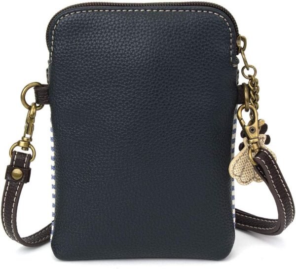 CHALA Cell Phone Crossbody Purse-Women PU Leather/Canvas Multicolor Handbag with Adjustable Strap - Image 2