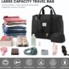 LOVEVOOK Travel Duffel Bag, 18inch Weekender Bags for Women with Shoe Compartment，35L Carry on Overnight Bag with Toiletry Bag, Gym Duffel Bag with Wet Pocket, Hospital Bags for Labor and Deliver - Image 2