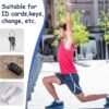 4Pcs Wrist Sweat Bands for Men Wrist Pouch Wallet with Zipper Wristband Pocket Sports Absorb Sweat Wristbands for Women Running Hiking Workout, Key Holder for Gym Sports Running Walking Hiking Travel - Image 4