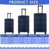 Sweetude 3 Pcs Luggage Cover Set Travel Suitcase Cover Suitcase Protective Cover Anti Scratch Luggage Cover Protector Washable Baggage Cover Fits 18-28 Inch Luggage, 3 Sizes(Rhombus Style) - Image 2