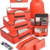 Veken 8 Set Packing Cubes for Suitcases, Travel Bag Organizers for Carry on Luggage, Suitcase Organizer Bags Set for Travel Essentials Travel Accessories in 4 Sizes(Extra Large, Large, Medium, Small)