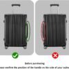 Luggage Cover Set Clear PVC Luggage Cover & 2-in-one Luggage Strap Thickened Suitcase Cover 30 Inch Luggage Protector for Wheeled Suitcase (30-Inch) - Image 7