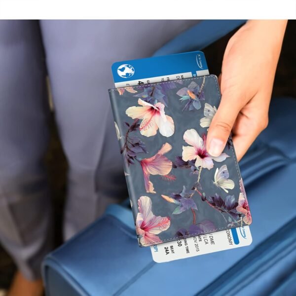 Fintie Passport Holder, Slim Travel Wallet RFID Blocking Card Case Cover Passport Cover Protector Travel Essentials with Credit Card Slots for Women/Men - Image 5