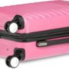 Amazon Basics Expandable Geometric Travel Luggage - 21.7-inch Suitcase With Four Spinner Wheels and Built-In TSA Lock, Pink - Image 2