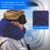 Travel Pillow You Stuff with Clothes, Stuffable Travel Pillow Transforms Into Extra Luggage Without Excess Fees, Stuffable Neck Pillow Fits 3+ Days of Travel Essentials Blue - Image 6