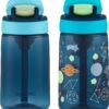 Contigo Kids Water Bottle with Redesigned AUTOSPOUT Straw, 14oz., 2 Pack, Blueberry and Blue Raspberry & Blueberry and Blue Raspberry with Cosmos - Image 2