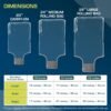 Luggage Covers for Suitcase TSA Approved | Handle Openings on L&R | Premium Clear Suitcase Covers for Luggage TSA Approved | Luggage Protector Suitcase Cover | Size 28in |Clear Luggage Cover Protector - Image 2