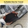 Vorspack Large Toiletry Bag Hanging Dopp Kit for Men Water Resistant Canvas Shaving Bag with Large Capacity for Travel- Black - Image 7