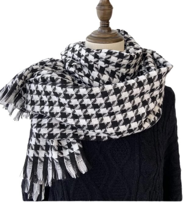ZGMYC Women Leopard Print Cashmere Feel Winter Scarf Fashion Soft Warm Pashmina Blanket Shawl Wrap - Image 5