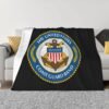 United States Coast Guard Fleece Blanket Super Soft Fleece Blanket for Chair Sofa Couch Camping Travel 40"X30" Fleece Blanket