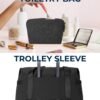 BAGSMART Travel Duffle Bag, Weekender Bags for Women Large Carry on Overnight Bag, Gym Bag with Trolley Sleeve, Personal Item Travel Bag Workout Dance Bag, Black - Image 7
