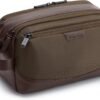BAGSMART Toiletry Bag for Men, Large Travel Toiletry Organizer, Dopp Kit Water-resistant Shaving Bag for Toiletries Accessories - Brown