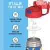 THERMOS FUNTAINER Water Bottle with Straw - 12 Ounce, Sonic the Hedgehog - Kids Stainless Steel Vacuum Insulated Water Bottle with Lid - Image 4