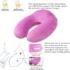 Airplane Pillow Comfortable Neck Pillow for Travel Purple Travel Neck Pillow U Shape Memory Foam Breathable Pillow for Head and Neck Support, Portable Travel Pillow - Image 5