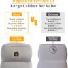 2PCS Inflatable Foot Rest Pillow for Travel, Kids Airplane Bed, Adjustable 3 Layers Height Travel Pillow for Airplane, Office, Home, Trains, Cars - Image 4