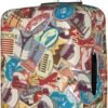 Nsipan Travel Luggage Covers Elastic Suitcase Protector with Stamp Pattern Luggage Covers for Suitcase Protector Suitcase Cover Fit for 18-21 Inch Luggage - Image 8