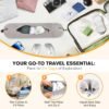 DreamShore Travel Pillow for Extra Luggage: Stuffable Neck Pillow with Adjustable Neck Size | Fits 3+ Days of Travel Essentials | Transformable Carry-On Solution | Soft Velvet Cover | No Filler - Image 2