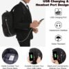 LOVEVOOK Travel Laptop Backpack Waterproof Anti Theft Backpack with Lock and USB Charging Port Large Computer Business Backpack for Men Women College Backpack (17 inch,Black) - Image 4