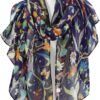 GERINLY Scarfs for Women Lightweight Floral Birds Print Cotton Scarves and Wraps for Fall Shawl - Image 5