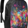 Bright Beautiful Colorful Art Laptop Backpack for Women Large Computer Bag for Men Computer Backpack 17 Inch Fashion Travel Daypack - Image 2