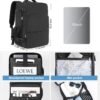 Beraliy Travel Backpack for Men Women, Personal Item Bag for Airlines, Carry On Backpack,16inch Laptop Backpack, Durable Backpack for Hiking College Work Gym Weekender Bag, Black - Image 5