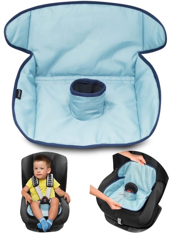 Car Seat Protector for Potty Training | Piddle Pad Cover from Spillages, Nappy Leaks & Toilet Training | Fits All Carseat & Buggy, Age: 6m-4 Years Old |Keeps Seat Clean & Dry! (Blue)