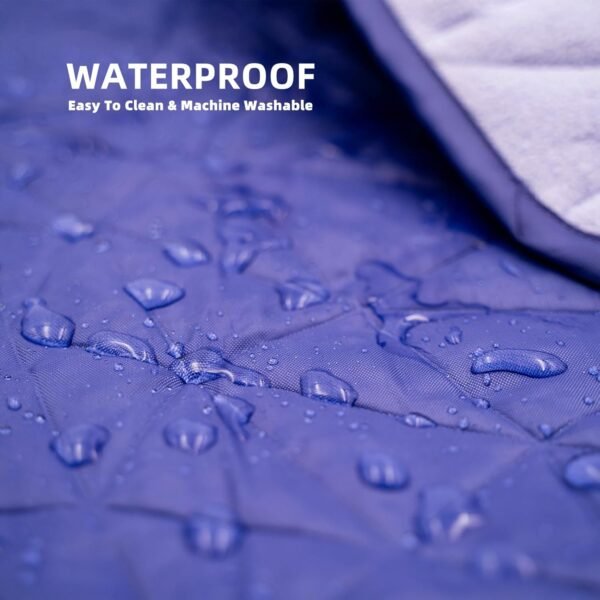Outdoor Waterproof Blanket, Foldable Fleece Stadium Blanket for Outdoor Sports Event,Camping,Concerts, Car,Pet,Picnics -Windproof, Wearable,Machine Washable 80"x58" - Image 4
