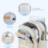 BAGSMART Carry On Travel Backpack, 17 Inch Large Travel backpack Carry On Flight Approved, Anti-theft Personal Item Backpack Travel Bag With Shoe Bag, 30L Water Resistant Casual Daypack, Beige - Image 2