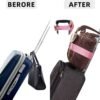 Bylion 2-in-1 Travel Belt for Luggage, Luggage Straps for Add a Bag Adjustable Suitcase Straps with Alloy Buckle Elastic Bungees Belt Hands-Free for Airport, Personalized Travel Accessories (Pink) - Image 4
