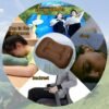 CONDIBRO outdoor inflatable pillow, portable sleeping tool for travel, office nap, lunch break, airplane pillow, chair backrest, waist cushion (Brown) - Image 2