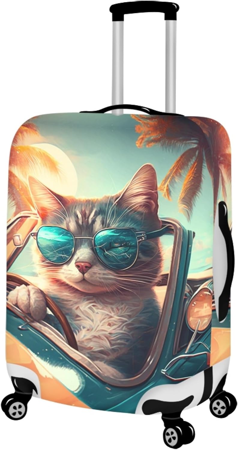 Cat Luggage Protector Suitcase Cover Suitcase Covers For Luggage 24 Inch Travel Bag Cover For Luggage Cover Protector - Image 2