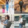 INC Travel Backpack For Women Men, 35L Carry On Backpack Flight Approved, Waterproof Anti-theft Personal Item Suitcase Backpack For Weekender, Traveling, Green - Image 9