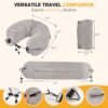 DreamShore Travel Pillow for Extra Luggage: Stuffable Neck Pillow with Adjustable Neck Size | Fits 3+ Days of Travel Essentials | Transformable Carry-On Solution | Soft Velvet Cover | No Filler - Image 6