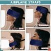 Xtinmee 2 Pcs Travel Pillow for Sleeping Airplane Headrest Airplane Head Strap Sleeper Pillow Travel Head Sleep Support Band with 2 Extension Straps for Car Plane Travel(Gray, Blue) - Image 3