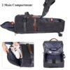 WITZMAN Travel Backpack for Men Women Carry on Luggage Backpack Canvas Rucksack Duffel bag with Shoe Compartment - Image 5