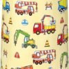 Kids Insulated Water Bottle with Covered Pop-Up Straw,16oz Kids Cups with Stainless Steel Leak Proof for School Boys Girls（Construction）
